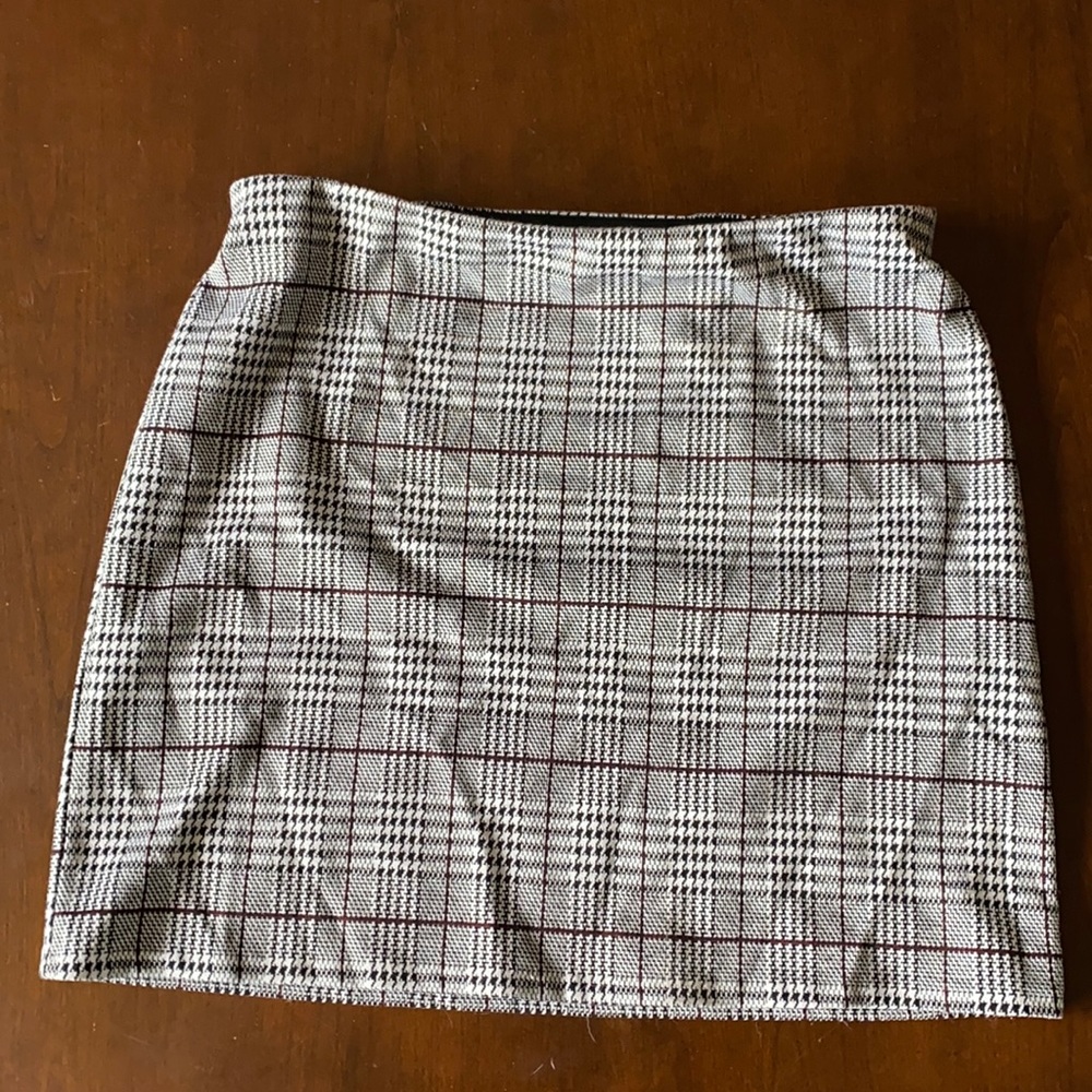 H&M plaid skirt